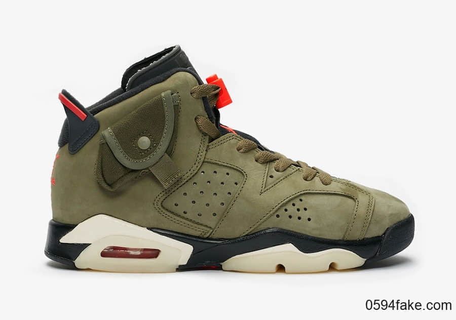Travis Scott x Air Jordan 6“ Medium Olive”将于10月12日发售!全家族尺码都有!