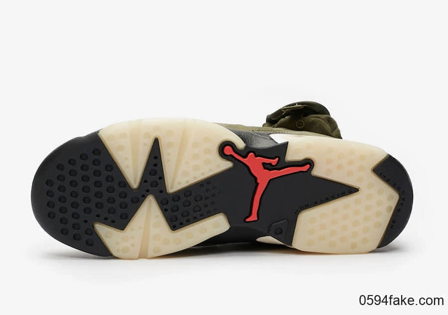 Travis Scott x Air Jordan 6“ Medium Olive”将于10月12日发售!全家族尺码都有!