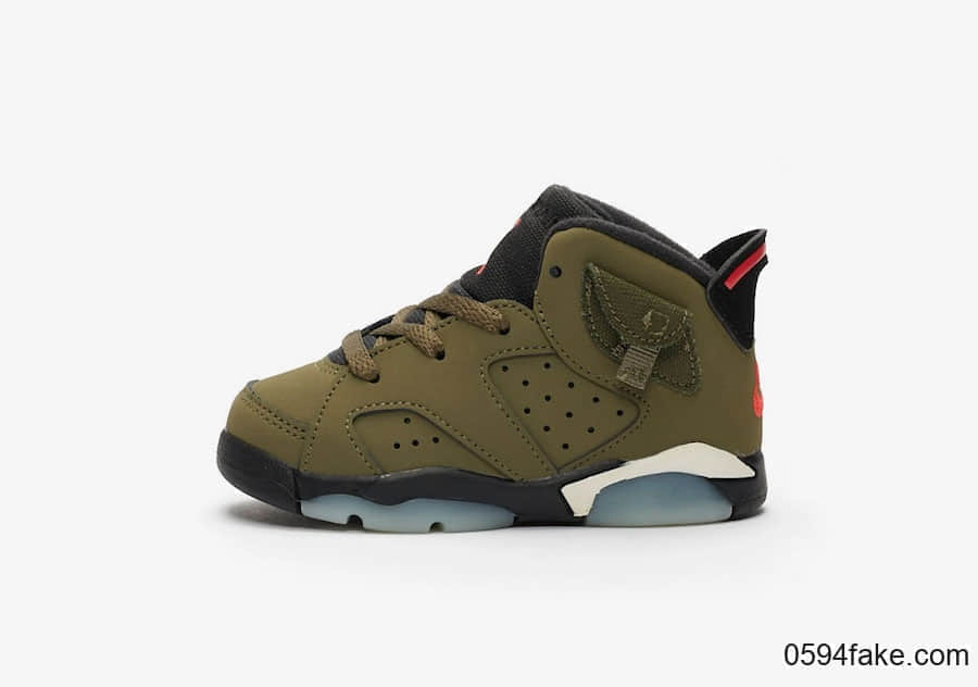 Travis Scott x Air Jordan 6“ Medium Olive”将于10月12日发售!全家族尺码都有!
