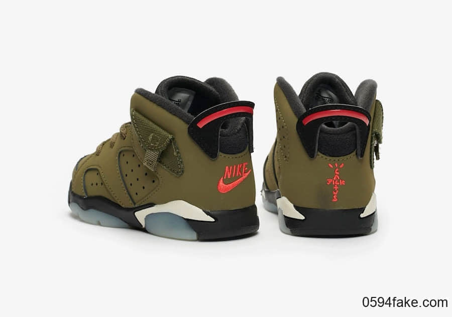 Travis Scott x Air Jordan 6“ Medium Olive”将于10月12日发售!全家族尺码都有!