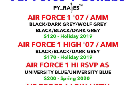 Kith x Nike全新联名来袭!这次是以 Air Force 1 Low为蓝本!