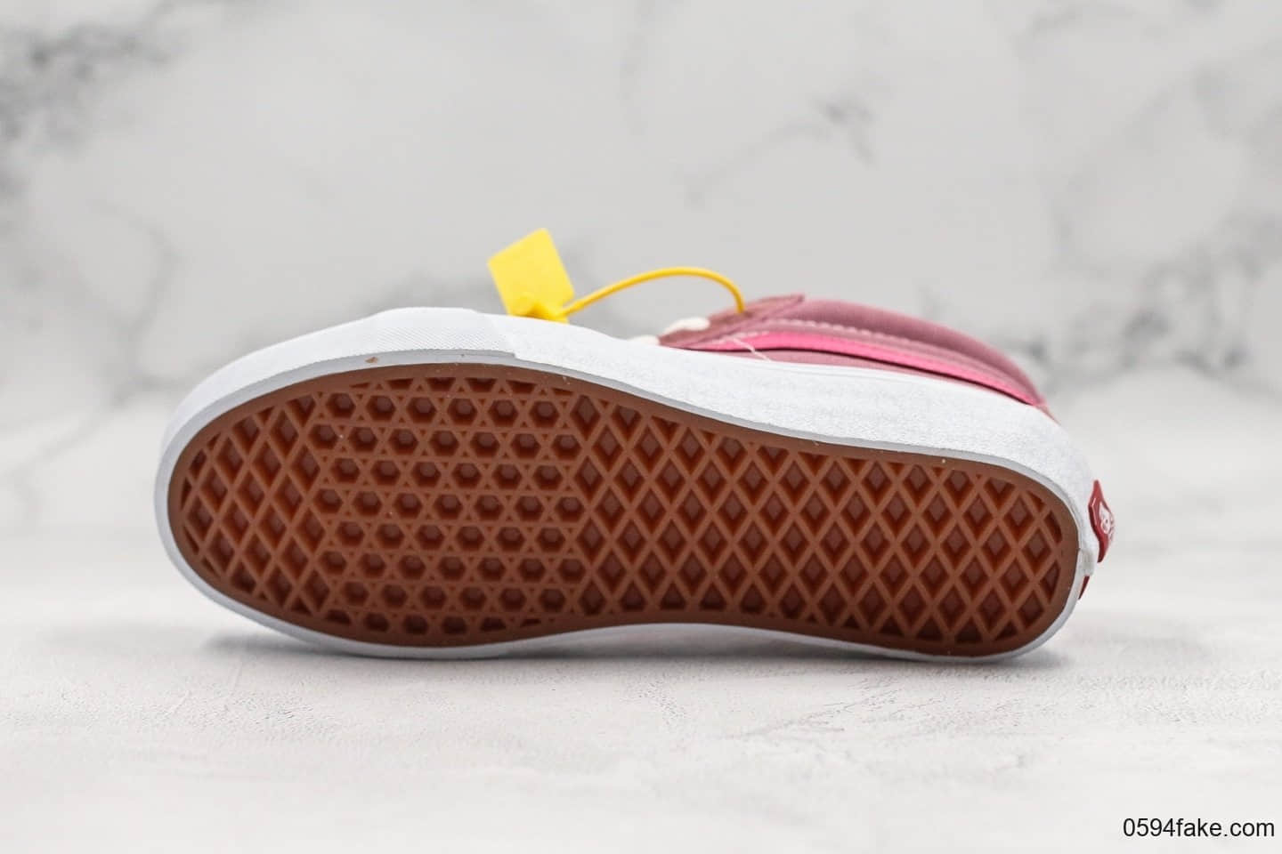 万斯Vans SK8-Mid公司级版本原厂硫化拼色中帮板鞋浅粉小红书爆款男女新款