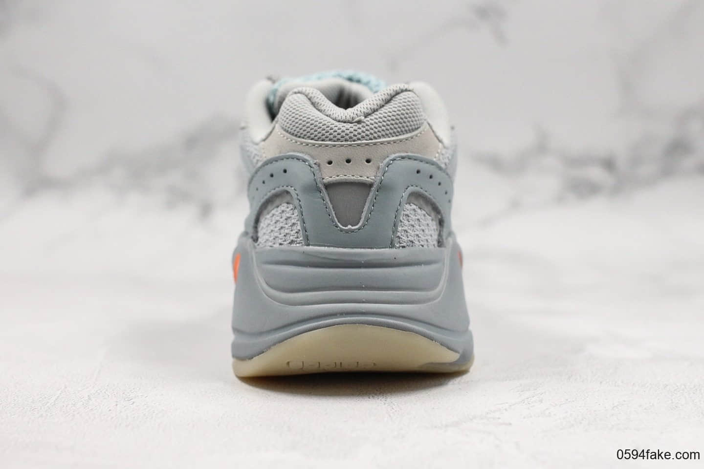阿迪达斯Adidas Originals YEEZY BOOST 700V2 Inertia纯原版本复古爆米花中底老爹鞋慢跑鞋新惯性硅蓝橘3M反光设计 货号:FW2549