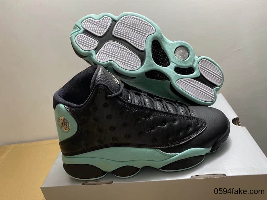 颜值在线!质感出众!这双Air Jordan 13“ Island Green”你爱了吗? 货号:414571-030