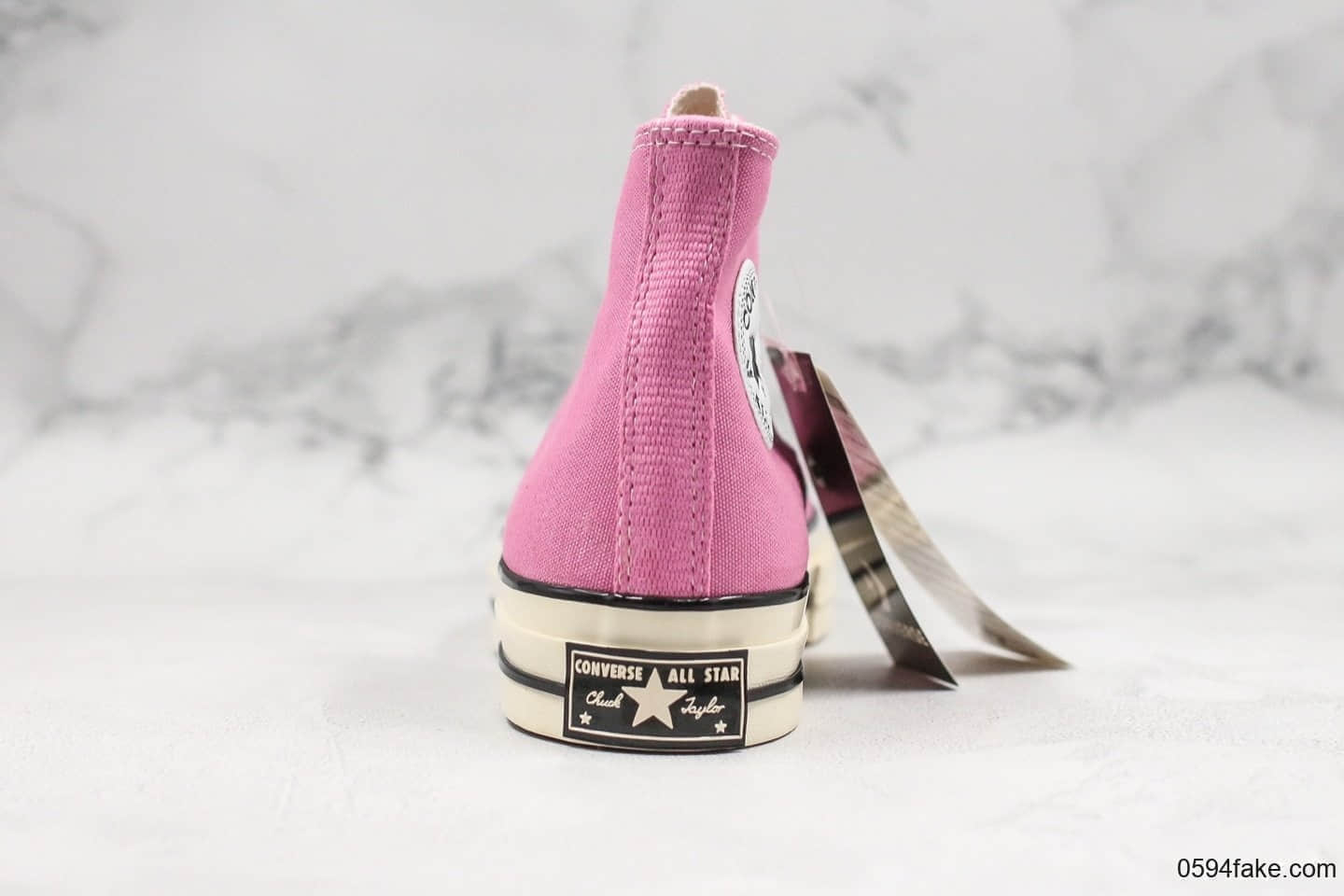 匡威Converse 1970s公司级版本19年第二季度全新鞋楦打造双围条蓝底硫化工艺粉色高帮帆布鞋 货号:164947C