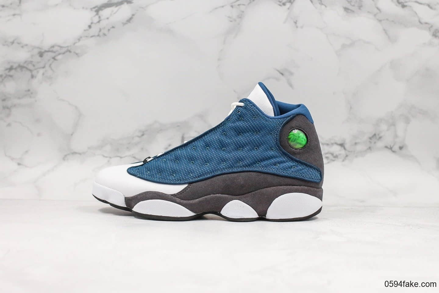 乔丹Air Jordan 13「Flint」AJ13海军蓝纯原版本回归款鞋底真碳板加持中底内置气垫原数据匹配色卡 货号:414571-401