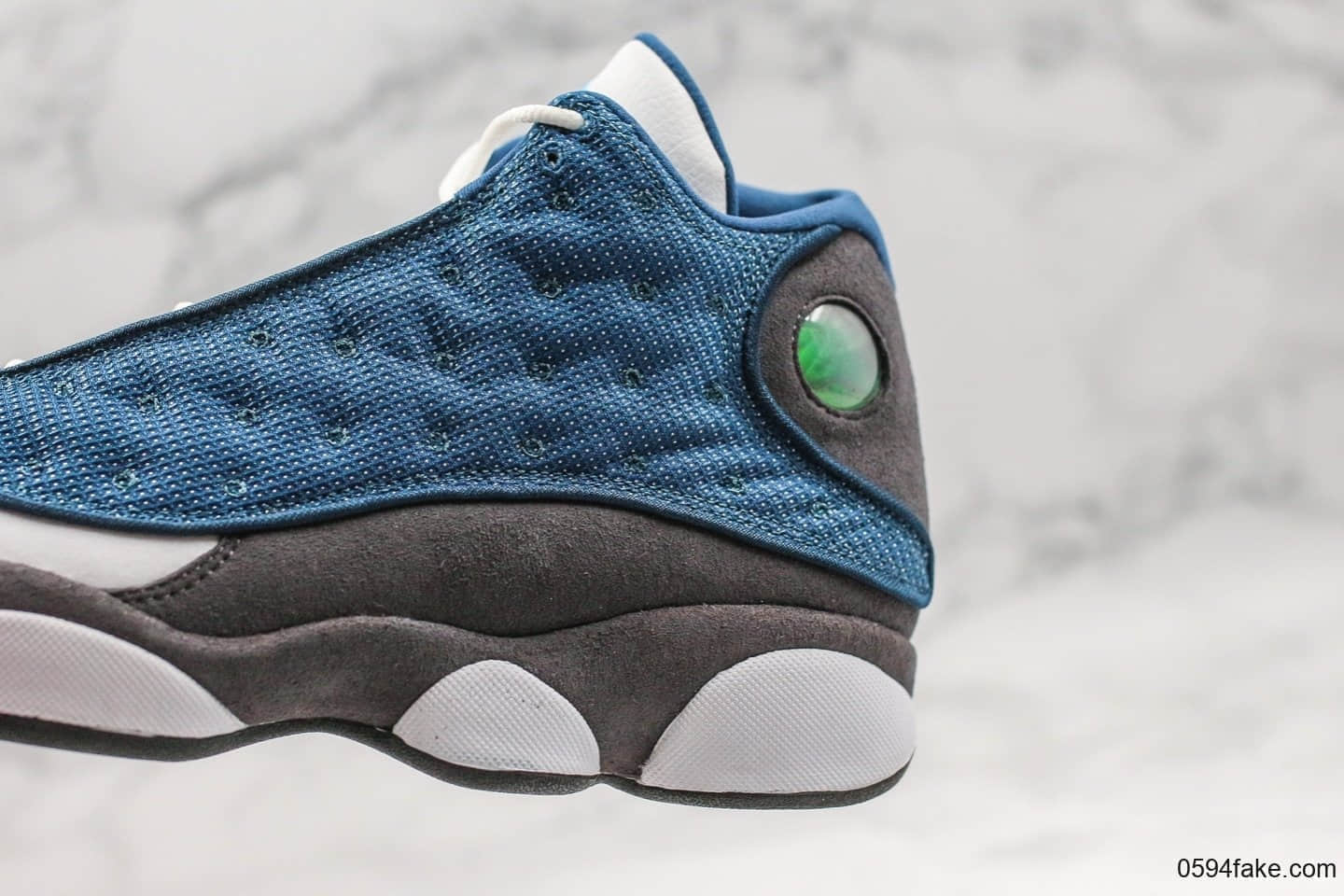 乔丹Air Jordan 13「Flint」AJ13海军蓝纯原版本回归款鞋底真碳板加持中底内置气垫原数据匹配色卡 货号:414571-401