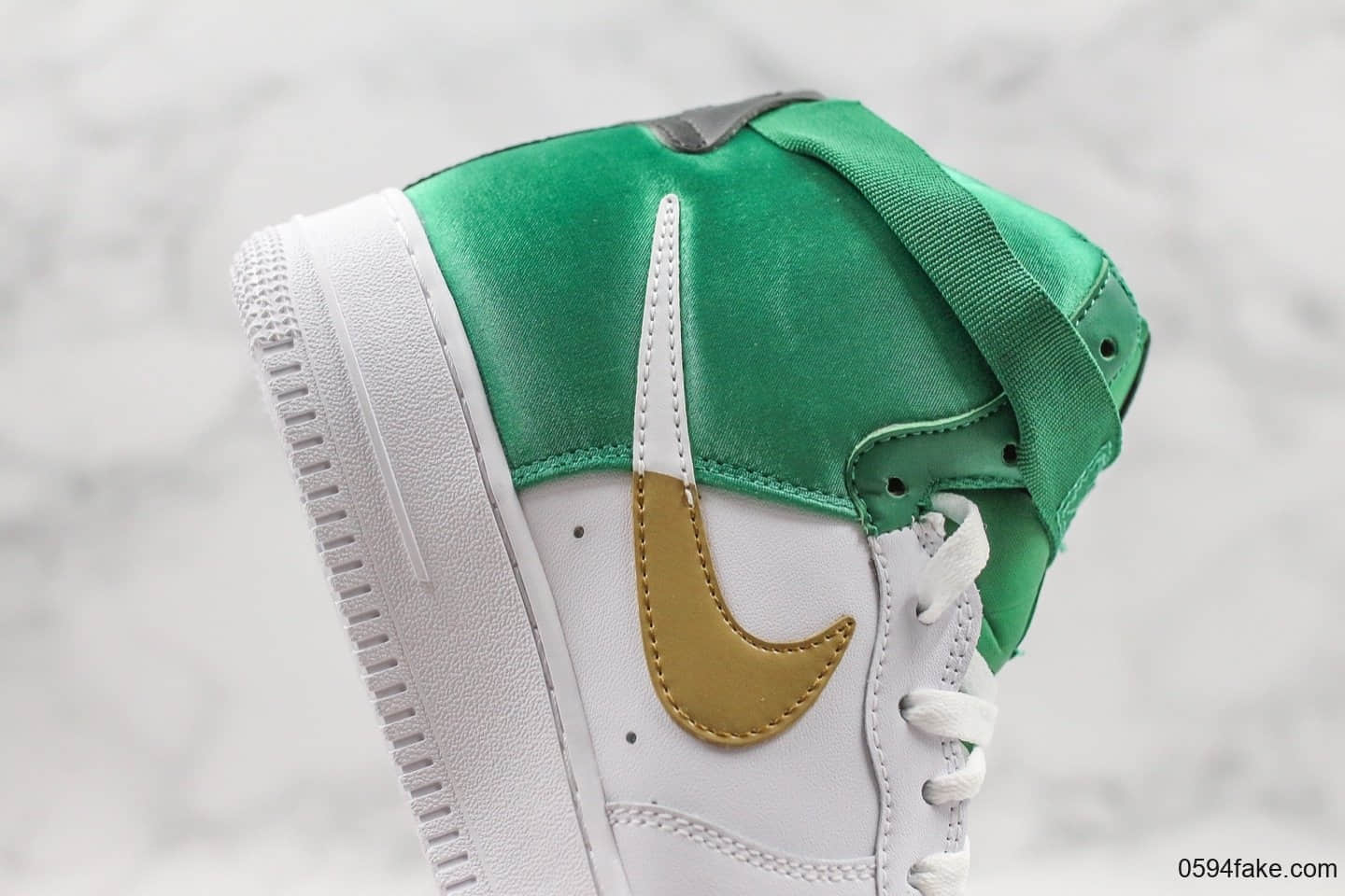 耐克Nike Air Force 1 '07 LV8 High纯原版本高帮空军一号休闲板鞋NBA限定湖人快船丝绸 货号:BQ4591-100