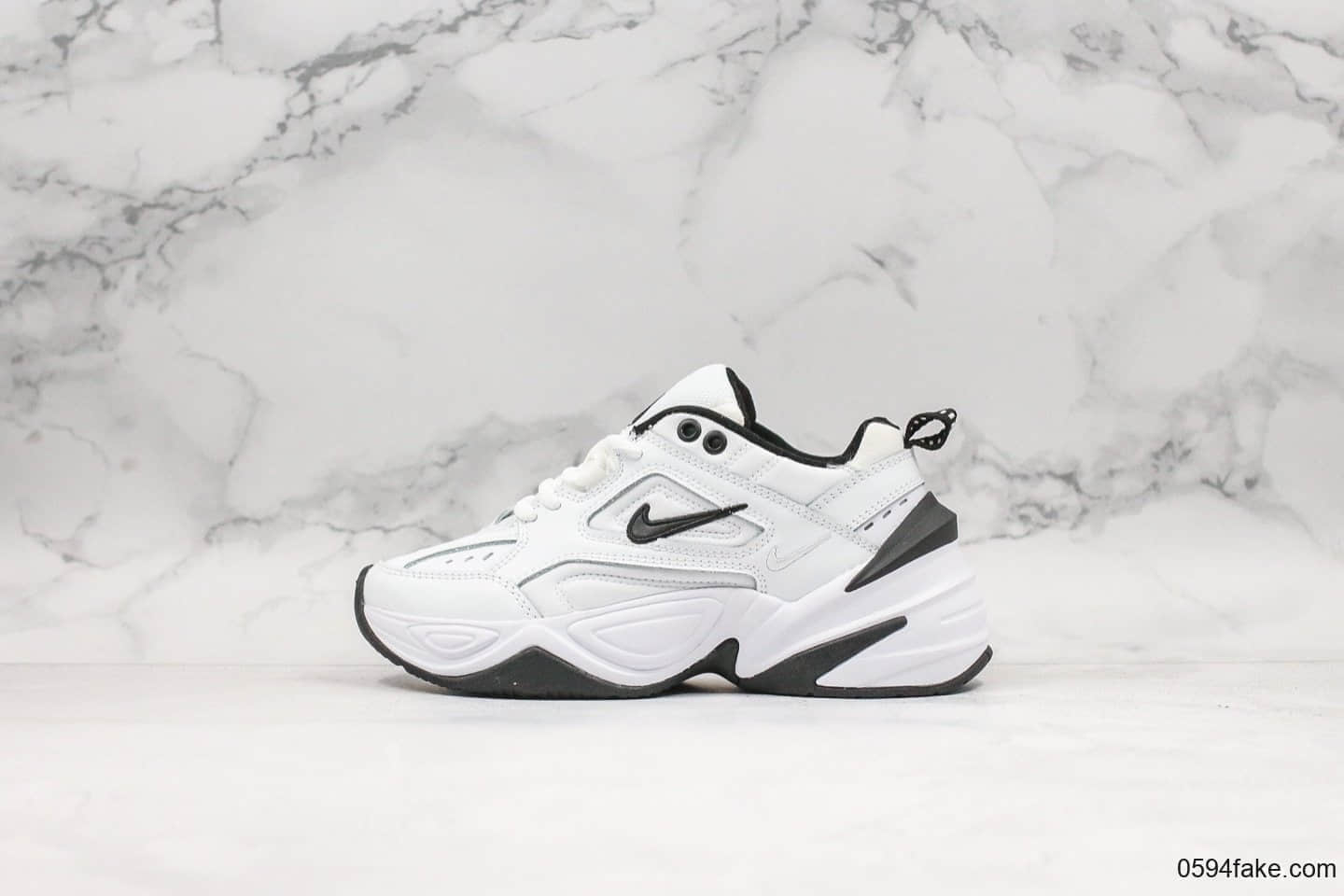 耐克Nike Air Monarch the M2K Tekno公司级版本复古老爹鞋全白灰尾原装组合大底正确卡色 货号：AO3108-003