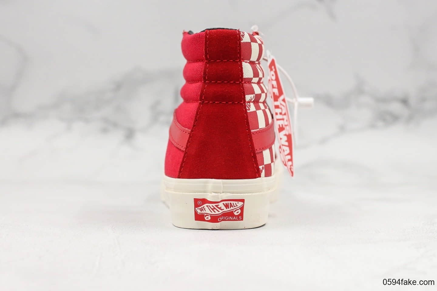 万斯VANS SK8-Hi Style 138 LX Vault公司级版本鸳鸯棋盘红格高帮半月包头硫化板鞋小红书爆款 货号:VN0A3DP9VQC