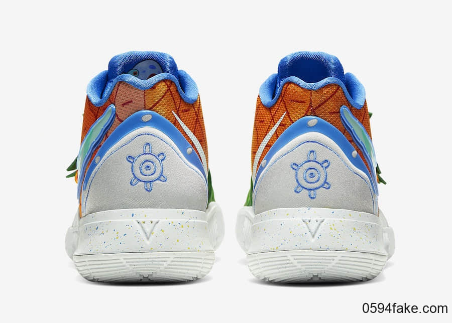 《海绵宝宝》 x Nike Kyrie 5“菠萝屋”配色释出官图! 货号:CJ6951-800