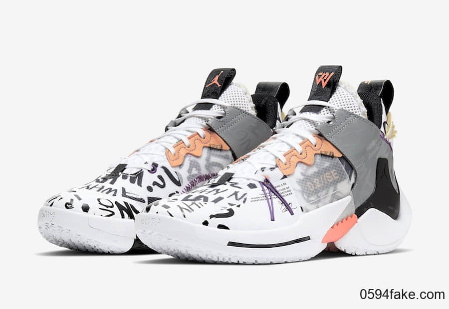 Jordan Why Not Zer0.2 SE全新配色释出官图!涂鸦尽显趣味! 货号:AQ3562-101