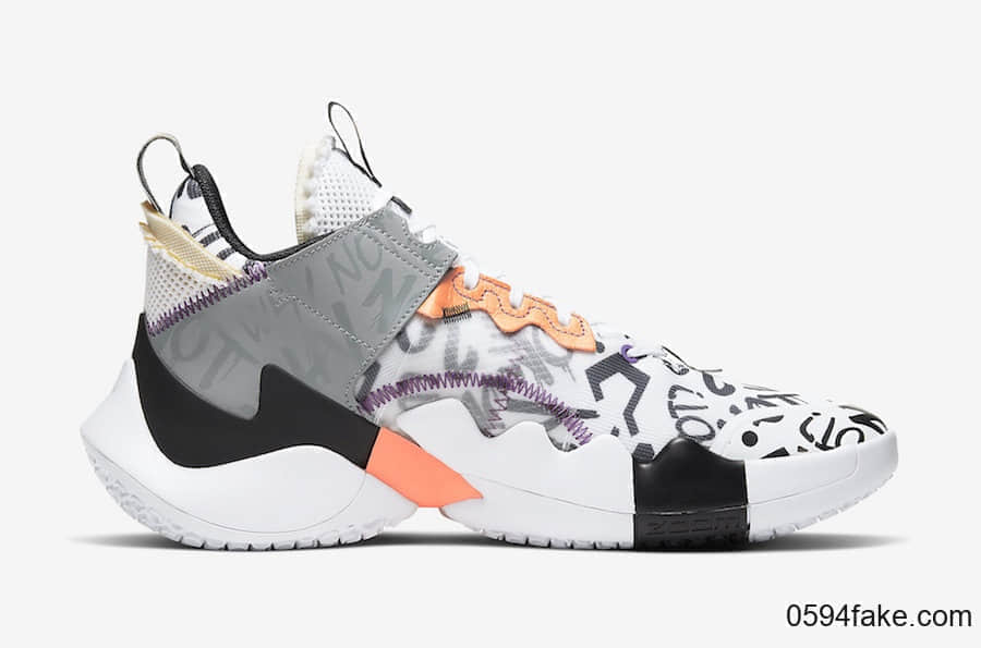 Jordan Why Not Zer0.2 SE全新配色释出官图!涂鸦尽显趣味! 货号:AQ3562-101
