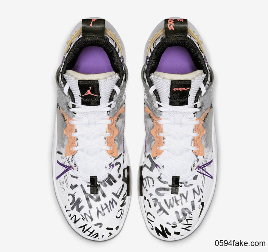 Jordan Why Not Zer0.2 SE全新配色释出官图!涂鸦尽显趣味! 货号:AQ3562-101