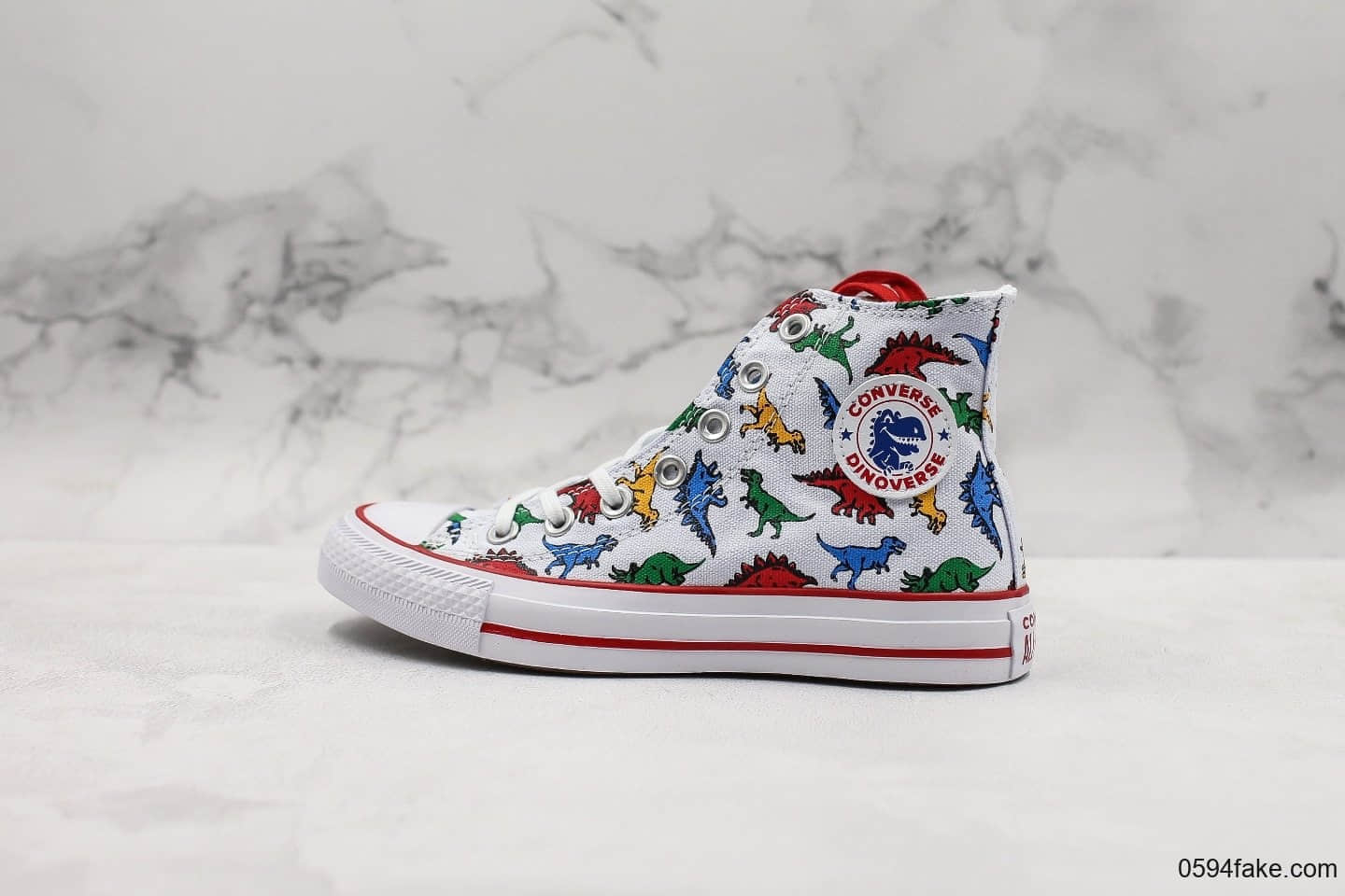 匡威CONVERSE ALL STAR 100 WOOLCHECK 百年经典款侏罗纪世纪白红恐龙高帮帆布鞋公司级原厂代工铝楦开发