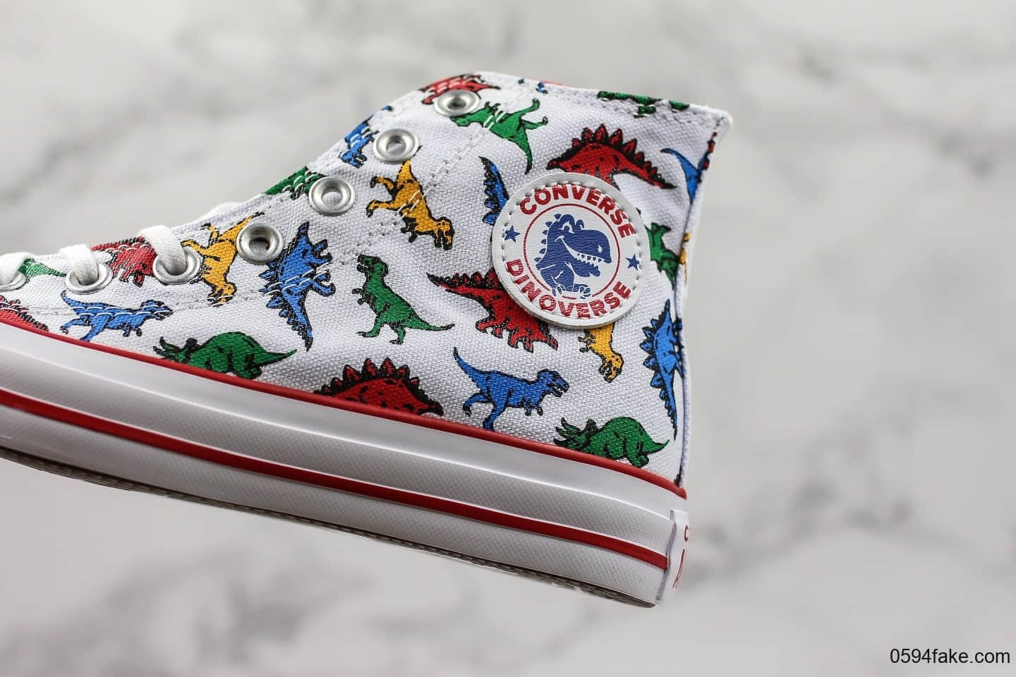 匡威CONVERSE ALL STAR 100 WOOLCHECK 百年经典款侏罗纪世纪白红恐龙高帮帆布鞋公司级原厂代工铝楦开发