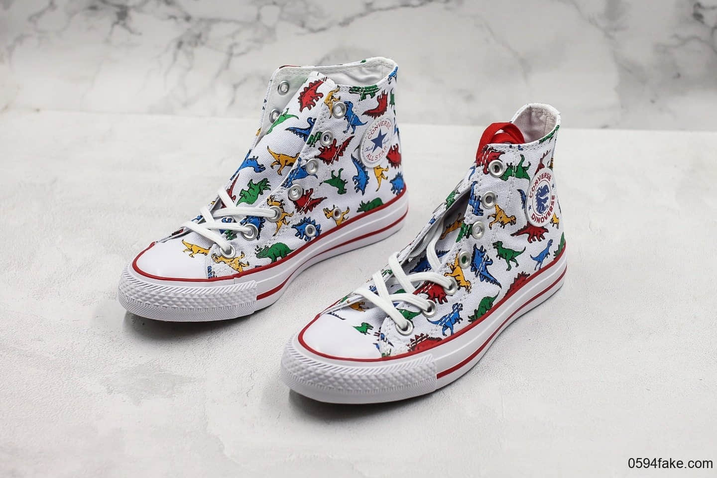 匡威CONVERSE ALL STAR 100 WOOLCHECK 百年经典款侏罗纪世纪白红恐龙高帮帆布鞋公司级原厂代工铝楦开发