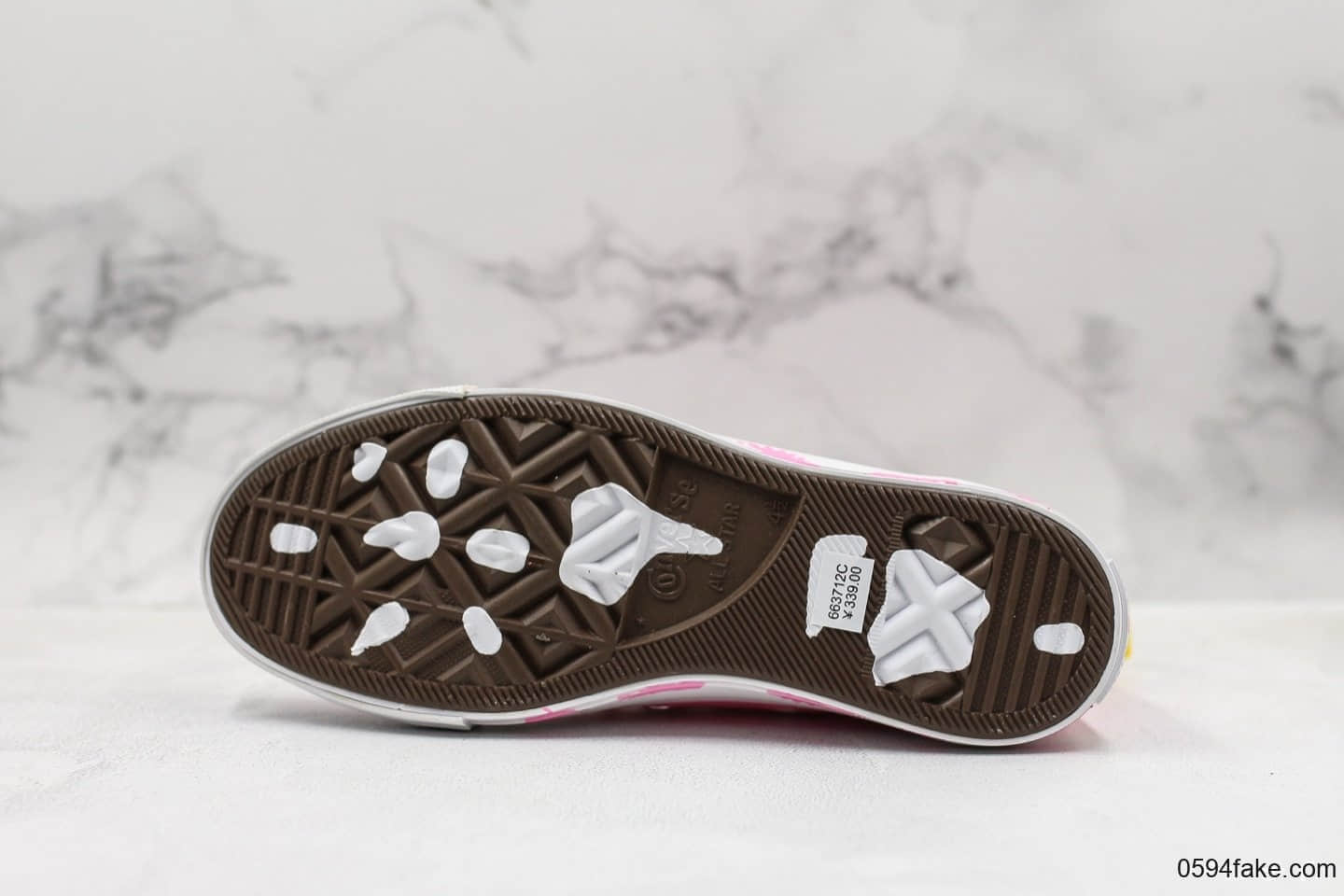 匡威Converse all star高帮帆布鞋粉色小恐龙公司级带半码原版恐龙原盒爆款配色