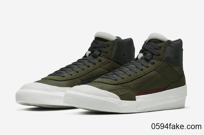 沉稳军绿色!Nike Drop Type Mid“ Legion Green”现已发售! 货号:BQ5190-100