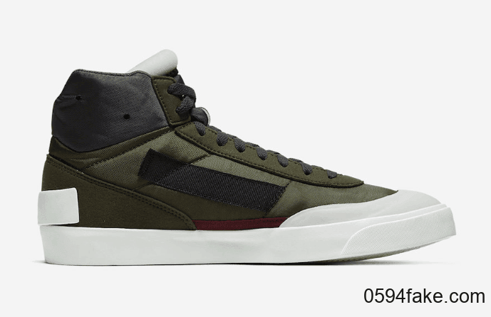 沉稳军绿色!Nike Drop Type Mid“ Legion Green”现已发售! 货号:BQ5190-100