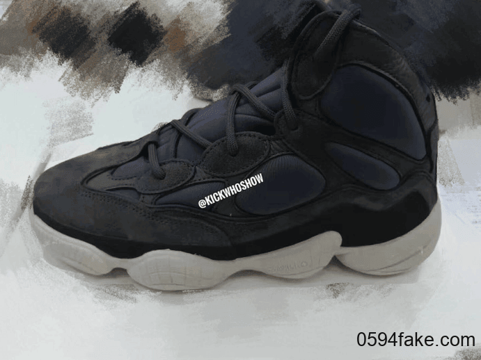 卡戴珊大姐上脚Yeezy 500 High!看着有点cool!