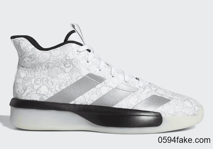 酷炫阴阳设计+可爱Q版图案!这双《星球大战》 x adidas Pro Next 2019你打几分? 货号:EH2459