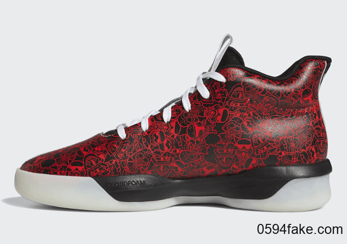 酷炫阴阳设计+可爱Q版图案!这双《星球大战》 x adidas Pro Next 2019你打几分? 货号:EH2459