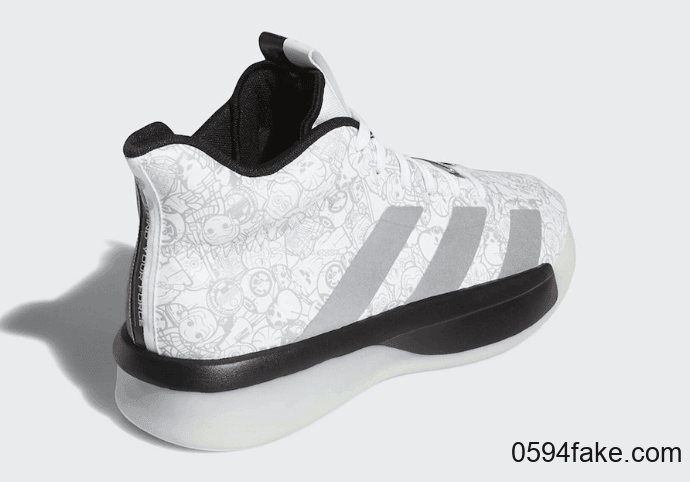 酷炫阴阳设计+可爱Q版图案!这双《星球大战》 x adidas Pro Next 2019你打几分? 货号:EH2459