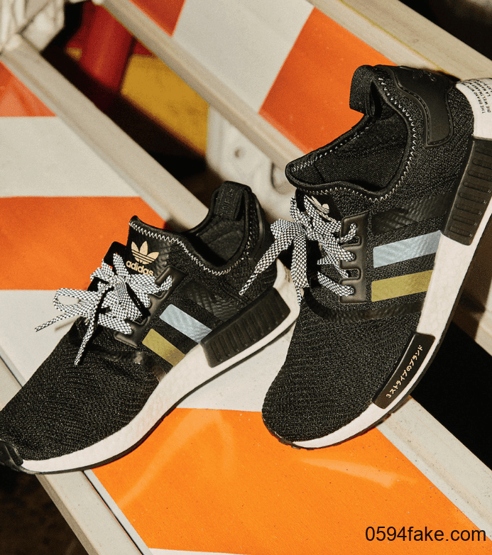 经典黑金配色!Shoe Palace x adidas NMD R1现已发售! 货号:EH2749