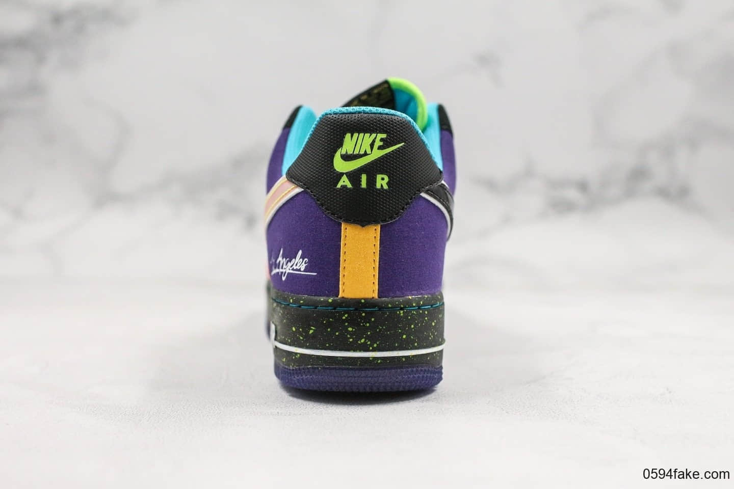 耐克Nike Air Force 1 What The LA纯原版本低帮空军一号洛杉矶限定鸳鸯配色内置气垫原盒原标 货号:CT1117-100