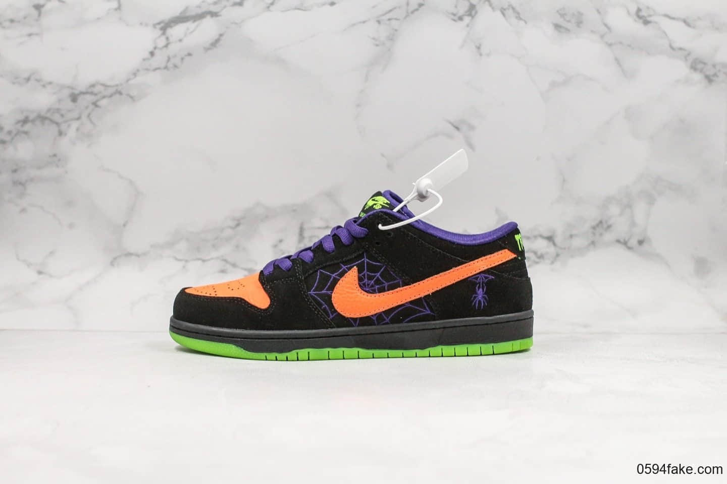 耐克Nike SB Dunk Low Night of Mischief纯原版本DUNK万圣节配色原装原盒版本内置气垫原档案数据开发低帮板鞋 货号：BQ6817-006