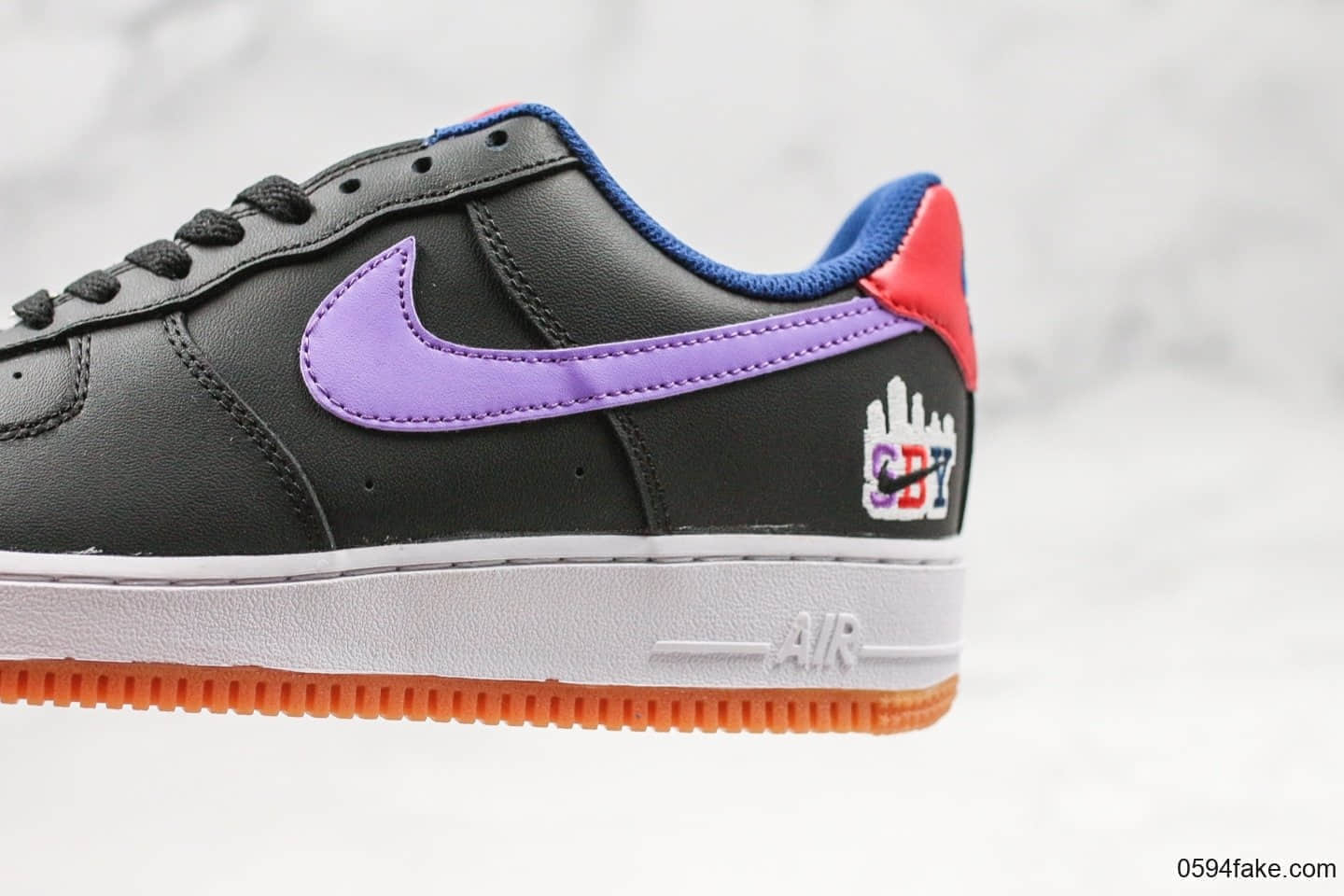 耐克Nike Air Force 1 ’07 LE Shibuya公司级版本涩谷限定配色空军一号葡萄色内置气垫原楦头原纸板打造 货号:CQ7506-084