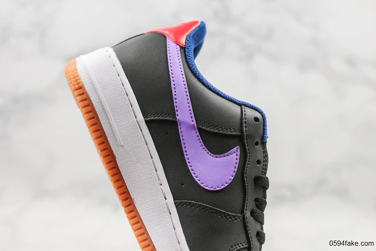 耐克Nike Air Force 1 ’07 LE Shibuya公司级版本涩谷限定配色空军一号葡萄色内置气垫原楦头原纸板打造 货号:CQ7506-084