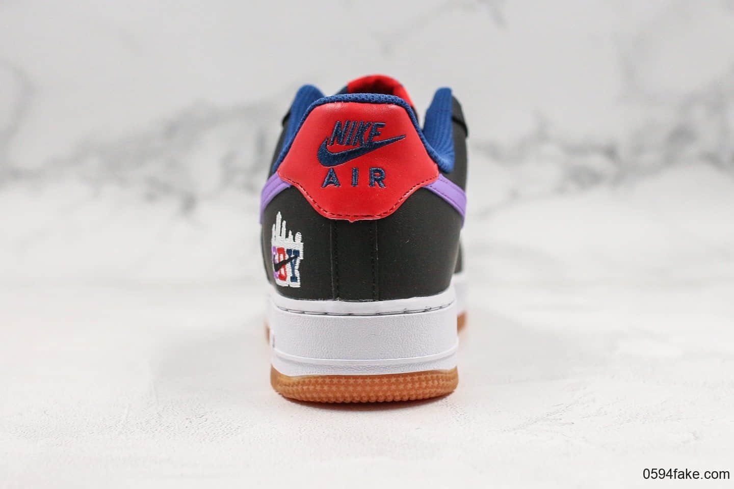 耐克Nike Air Force 1 ’07 LE Shibuya公司级版本涩谷限定配色空军一号葡萄色内置气垫原楦头原纸板打造 货号:CQ7506-084