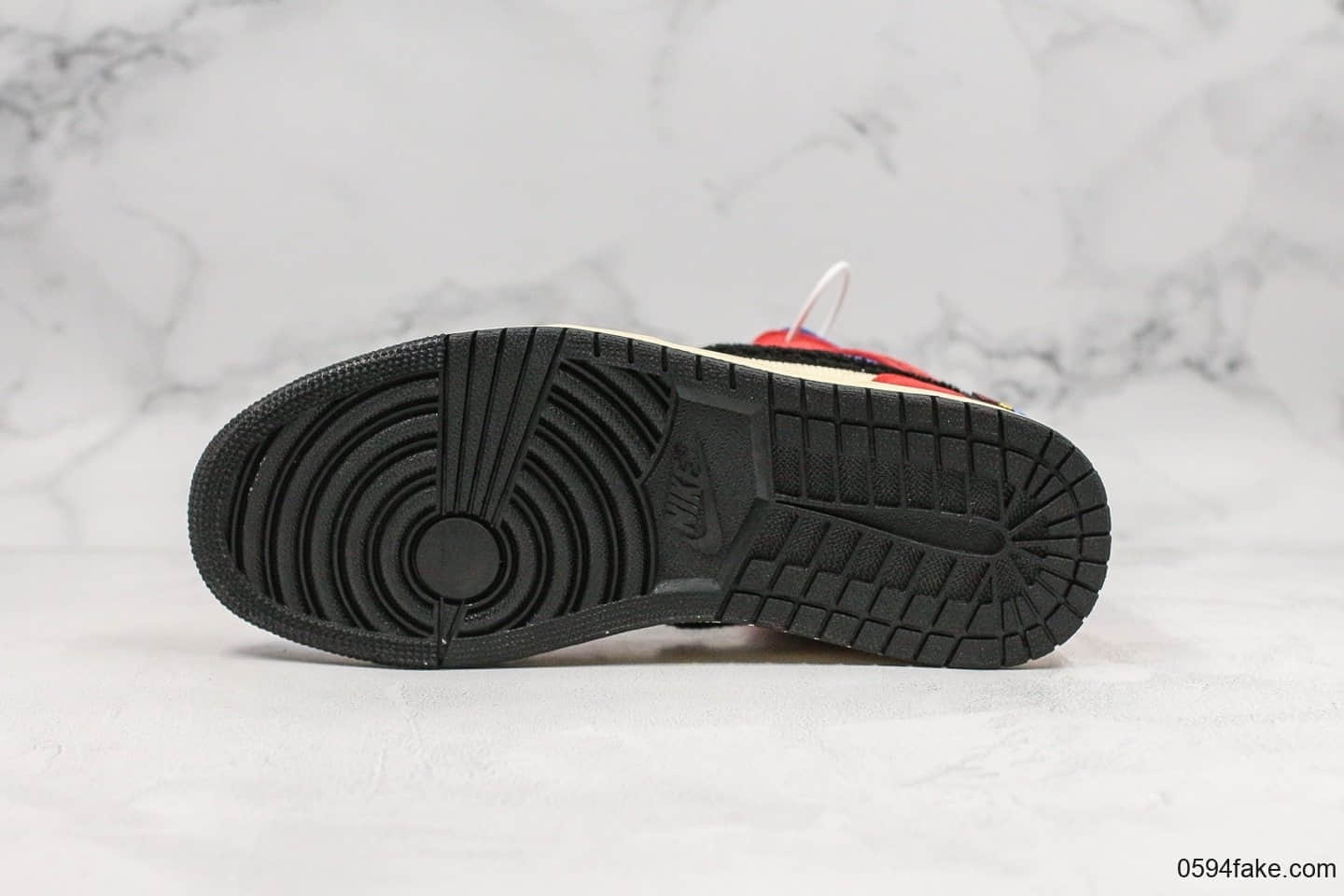 乔丹Air Jordan 1 Mid x Blue The Great纯原版本洛杉矶艺术家联名款多彩拼接AJ1篮球鞋内置气垫细节完美原档案开发打造 货号:CU2805-100