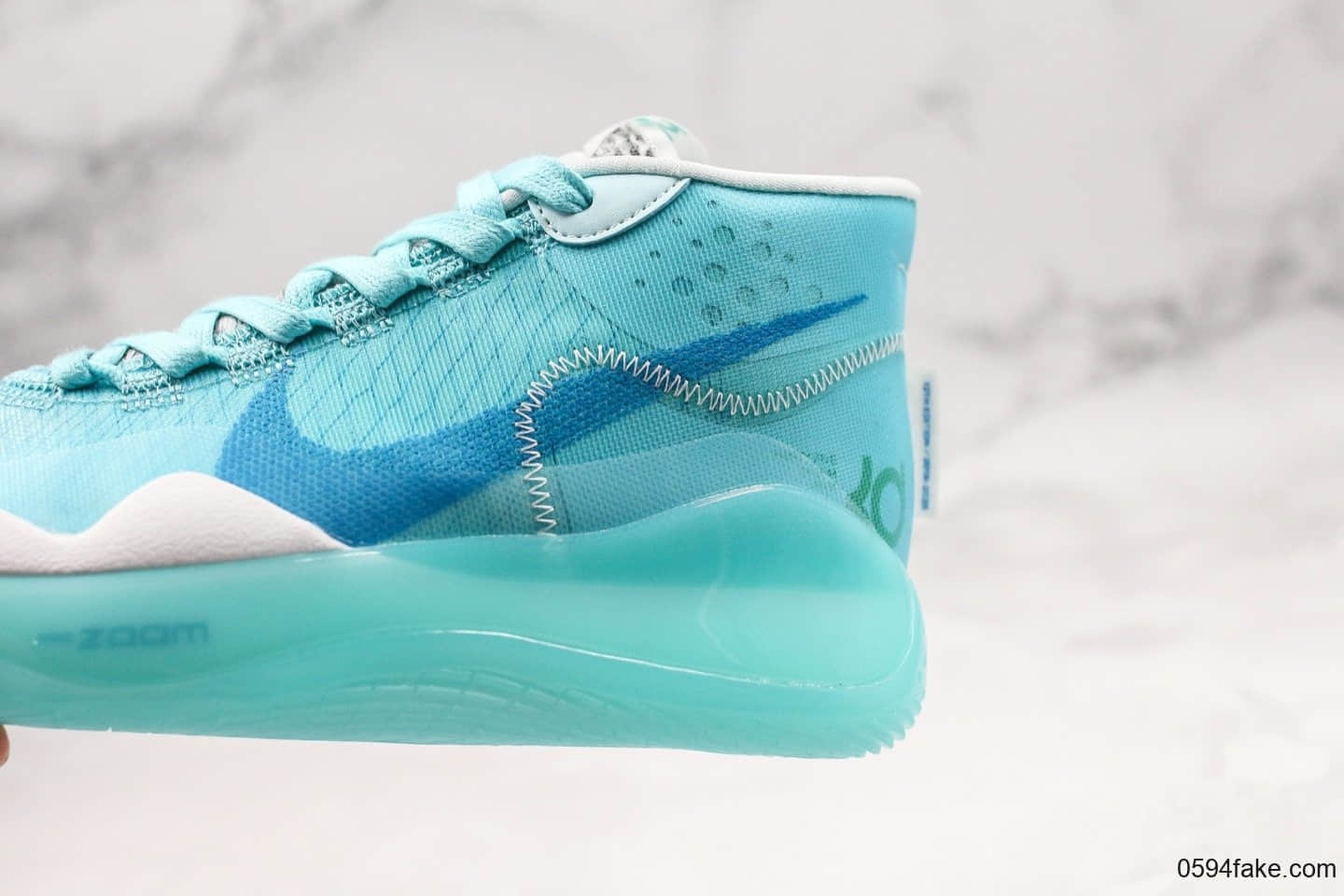 耐克Nike Zoom KD12 EP SJX纯原版本杜兰特12代蓝色内置双层ZOOM气垫支持高强度实战 货号:AR4230-404