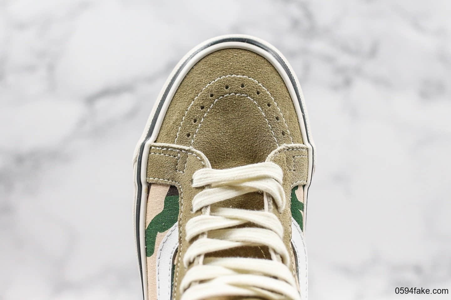 万斯Vans Sk8-Hi Cordura White Asparagus Camo公司级版本高帮硫化板鞋迷彩军工配色2019全新DT大田版本 货号:VN0A4BV6VZK1