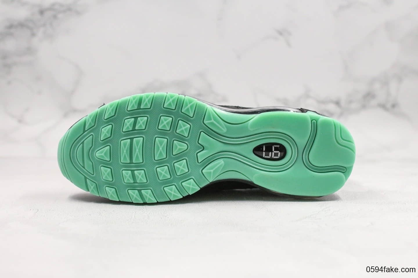 耐克Nike Air Max 97 Premium Green Glow纯原版本复古Max97黑数码骇客帝国绿配色正确小潘气垫完美细节原底原面 货号:921826-017