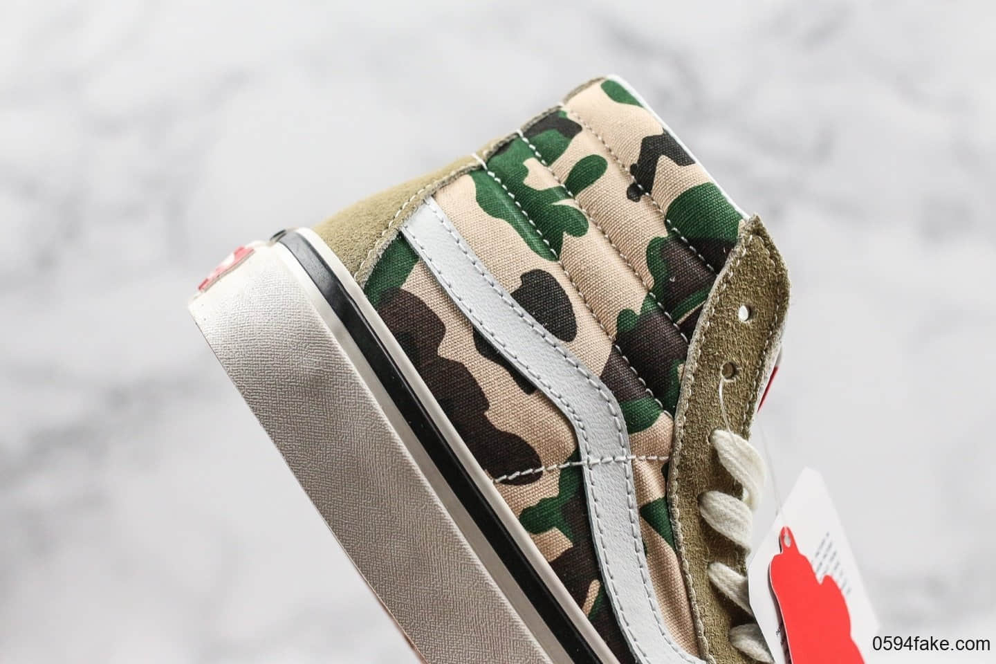 万斯Vans Sk8-Hi Cordura White Asparagus Camo公司级版本高帮硫化板鞋迷彩军工配色2019全新DT大田版本 货号:VN0A4BV6VZK1