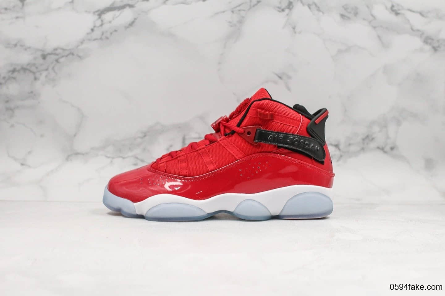 乔丹Air Jordan 6 RIngs纯原版本六冠王中国红配色AJ6原厂碳纤维中底原装真猫眼原盒原标 货号:322992-601