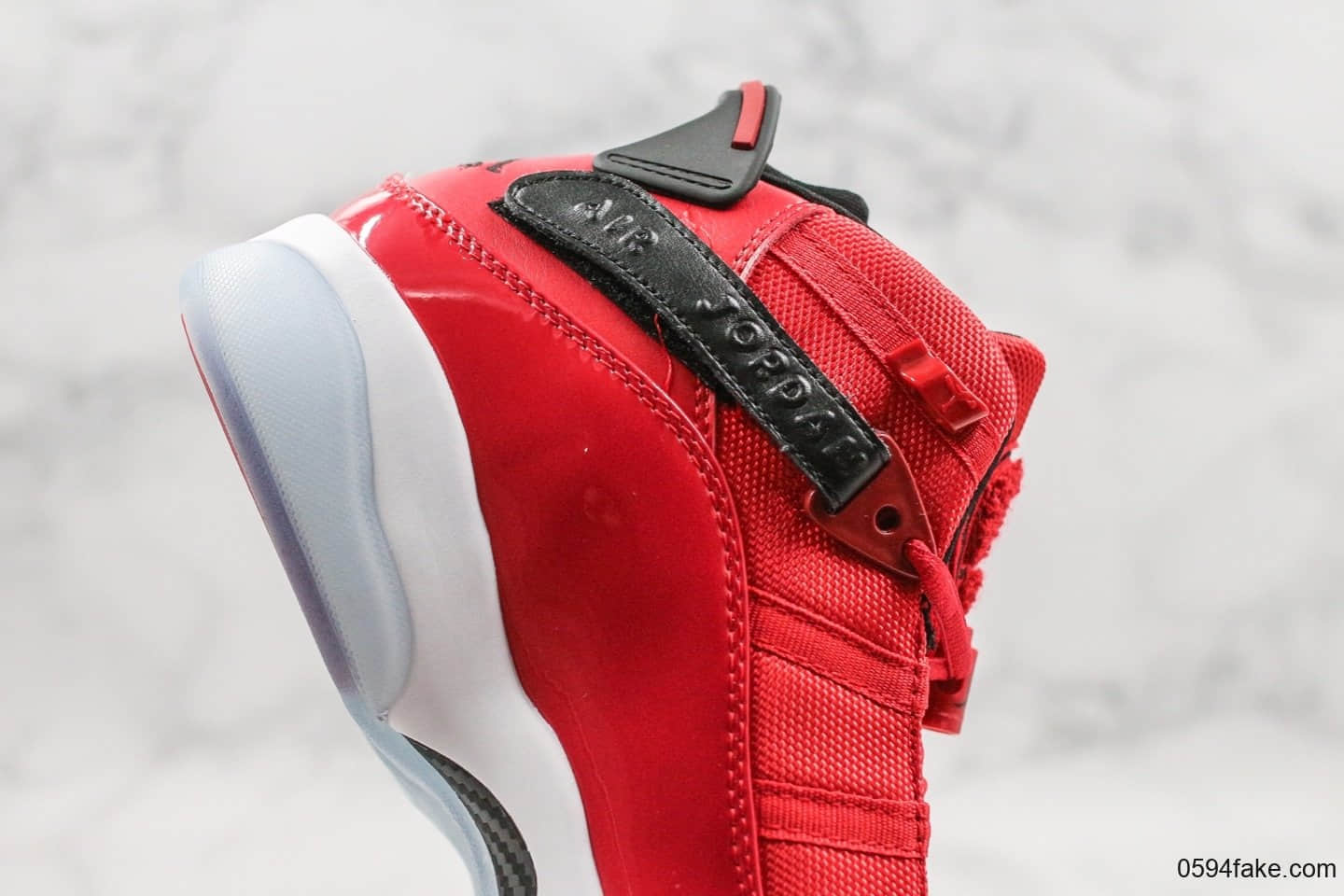 乔丹Air Jordan 6 RIngs纯原版本六冠王中国红配色AJ6原厂碳纤维中底原装真猫眼原盒原标 货号:322992-601