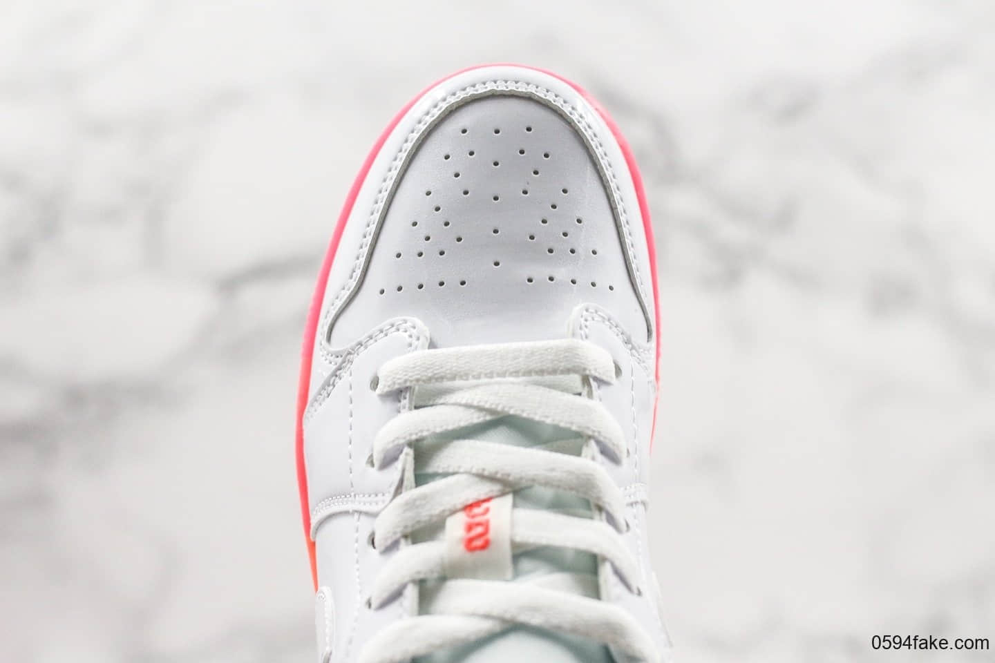 乔丹Air jordan 1 Low纯原版本霓虹渐变粉漆皮AJ1低帮新配色后掌内置sole气垫原厂双镜面漆皮全新二维码鞋标 货号:554723-100