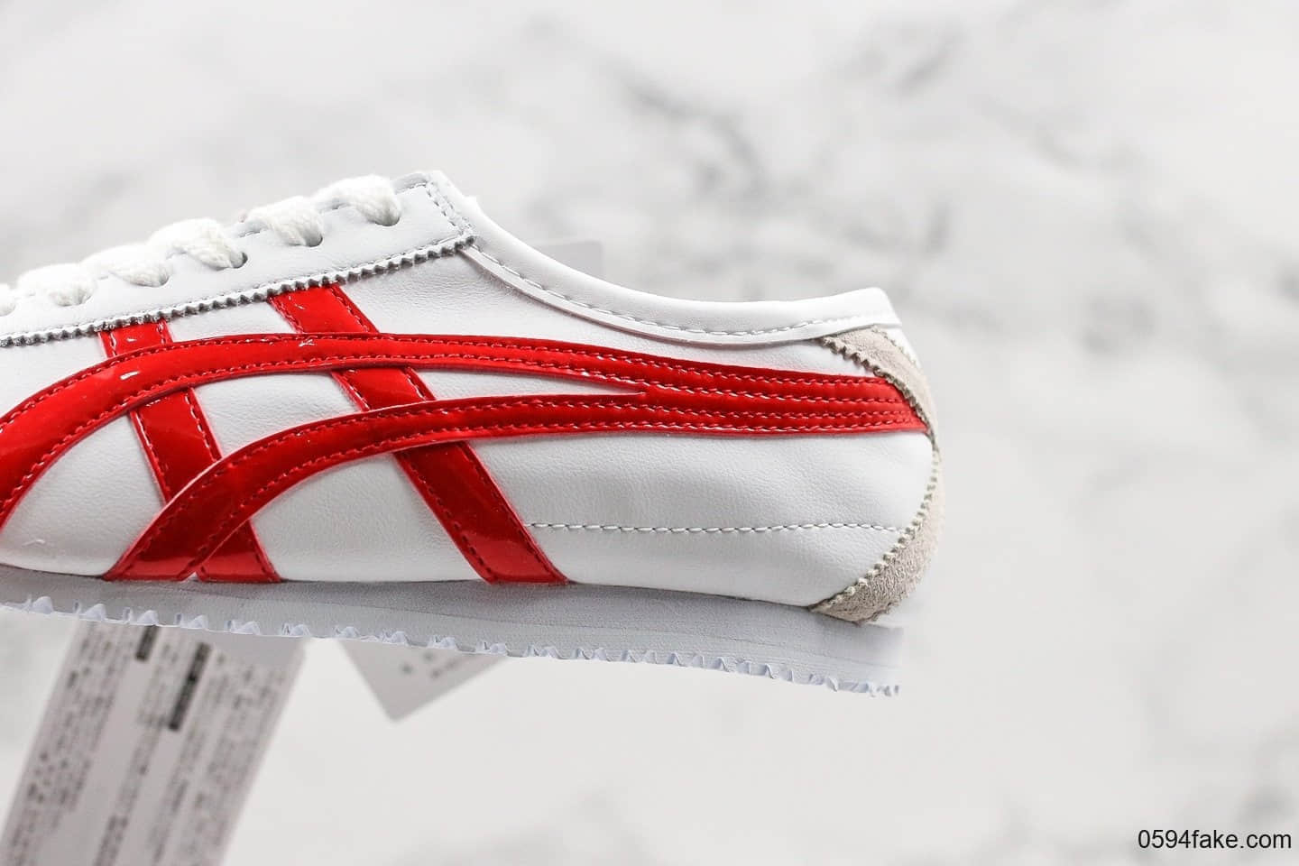 亚瑟士Onitsuka Tiger MEXICO Mid Runner纯原版本鬼冢虎东京限定配色墨西哥中帮系列复古经典百搭休闲皮革慢跑鞋皮革白宝蓝红 货号：1183A656-100