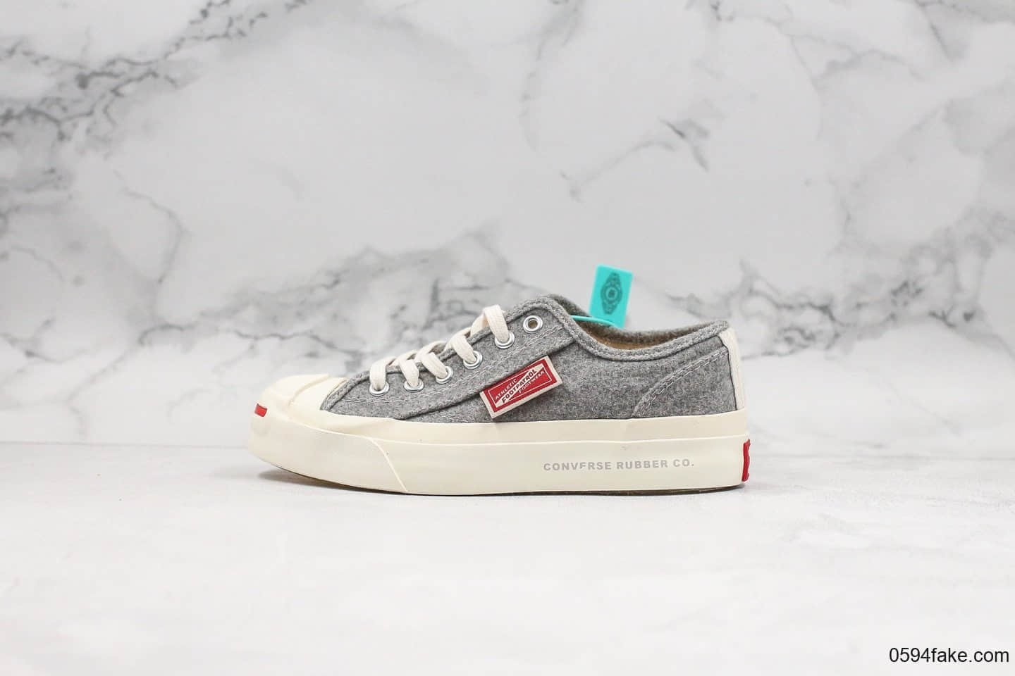 匡威Foot Patrol x Converse Chuck Taylor 1970 High'Natural联名款公司级版本开口笑灰色新款原厂硫化工艺正确硅蓝中底低帮板鞋 货号:165492C