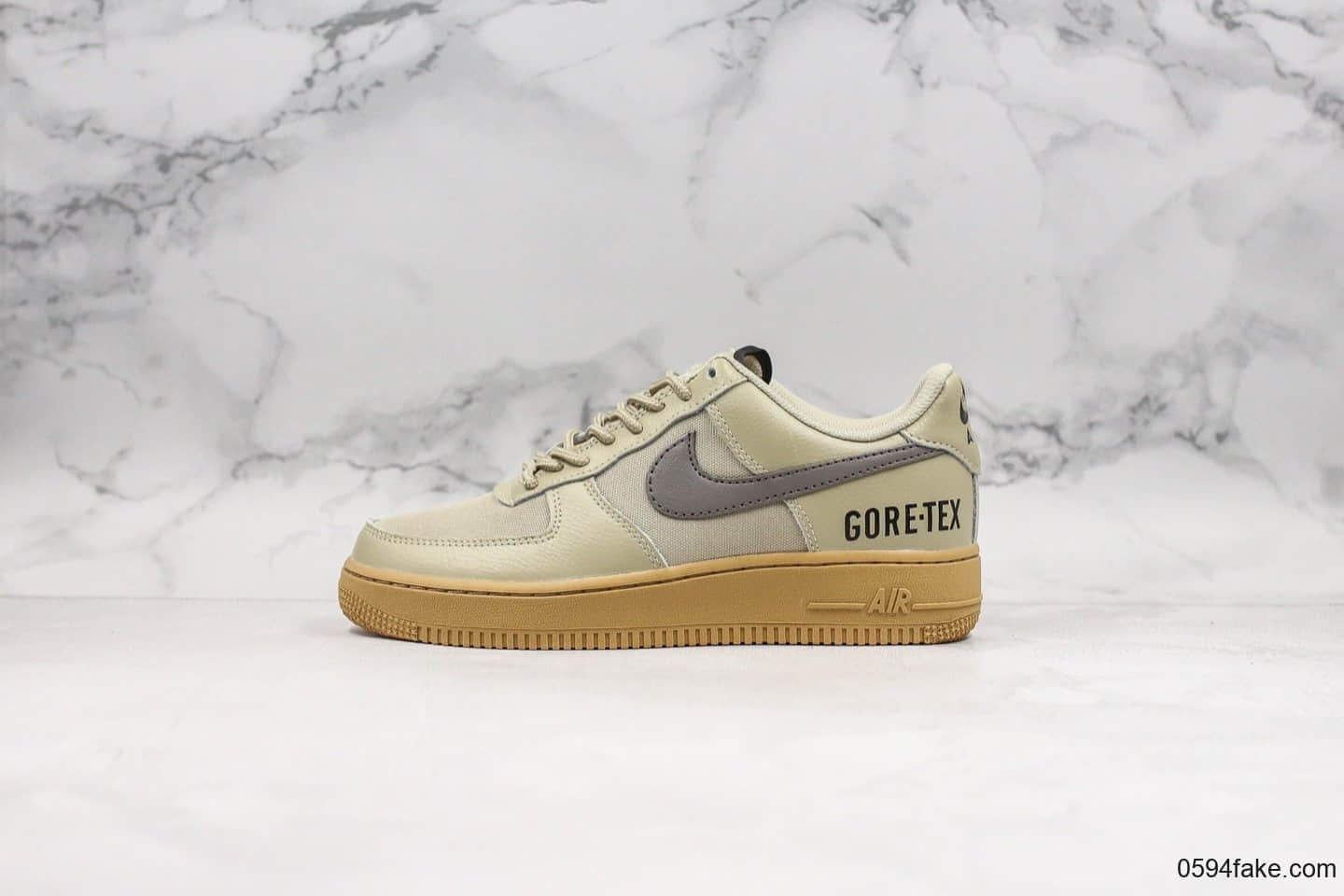 耐克Nike Air Force 1 07 LV8纯原版本低帮空军一号GORE-TEX橄榄绿内置气垫原盒配件中底钢印俱全 货号:CK2630-100