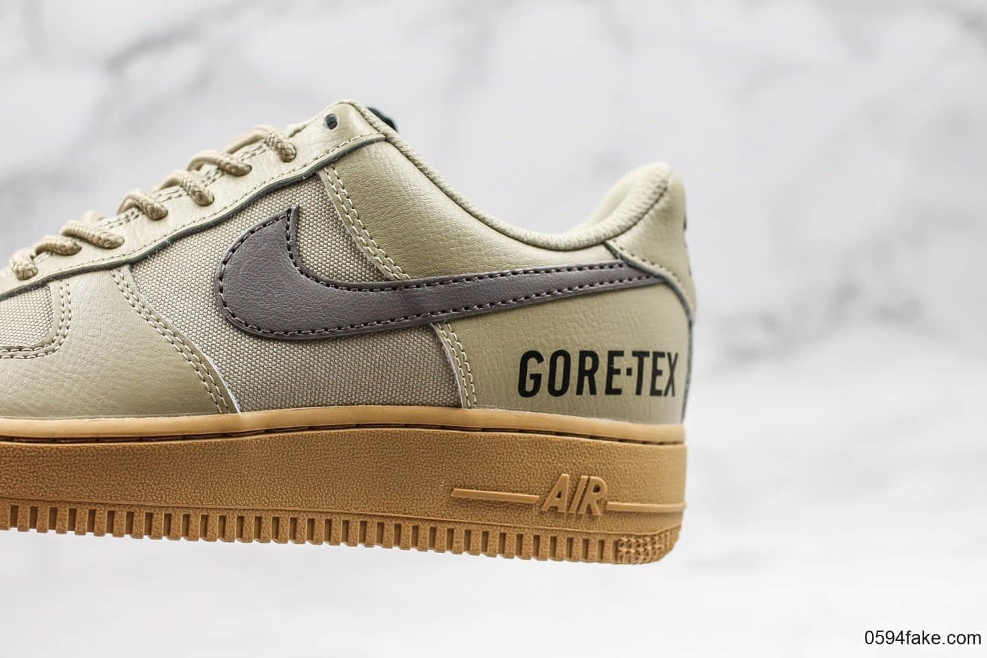 耐克Nike Air Force 1 07 LV8纯原版本低帮空军一号GORE-TEX橄榄绿内置气垫原盒配件中底钢印俱全 货号:CK2630-100