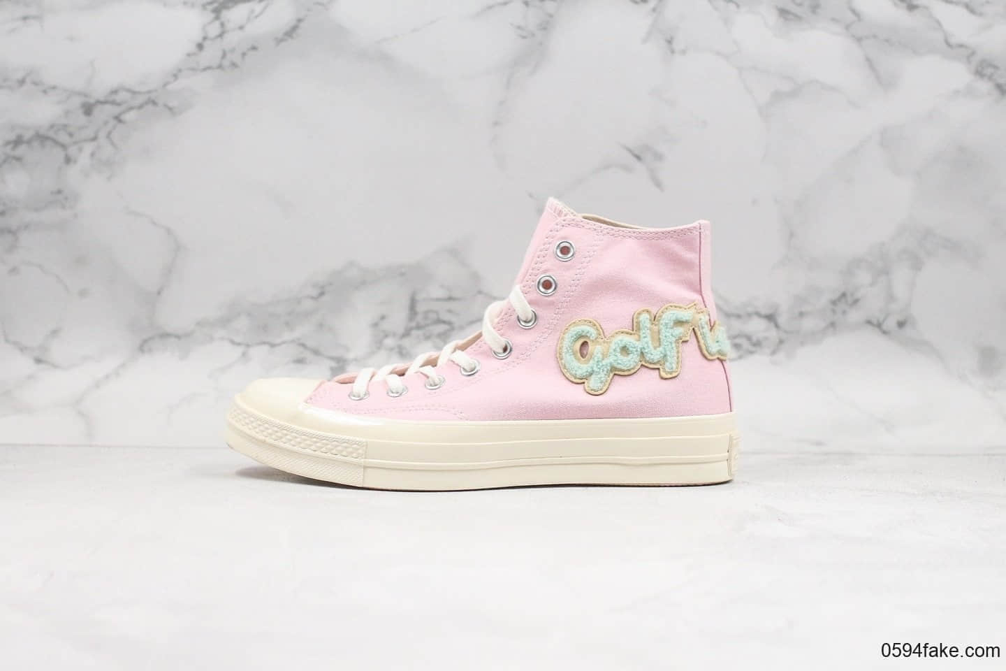 匡威Converse x Golf le Fleur Chuck 70樱花小花系列限定款公司级版本神仙配色最美小花手工刺绣工艺原厂硫化大底正确PU蓝底
