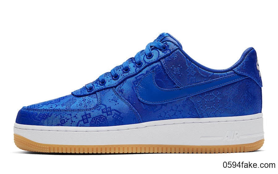 蓝丝绸 CLOT x Air Force 1 Low刮开鞋面曝光!后天发售! 货号:CJ5290-400