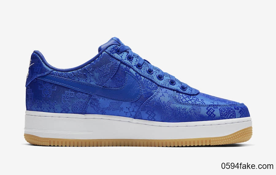 蓝丝绸 CLOT x Air Force 1 Low刮开鞋面曝光!后天发售! 货号:CJ5290-400