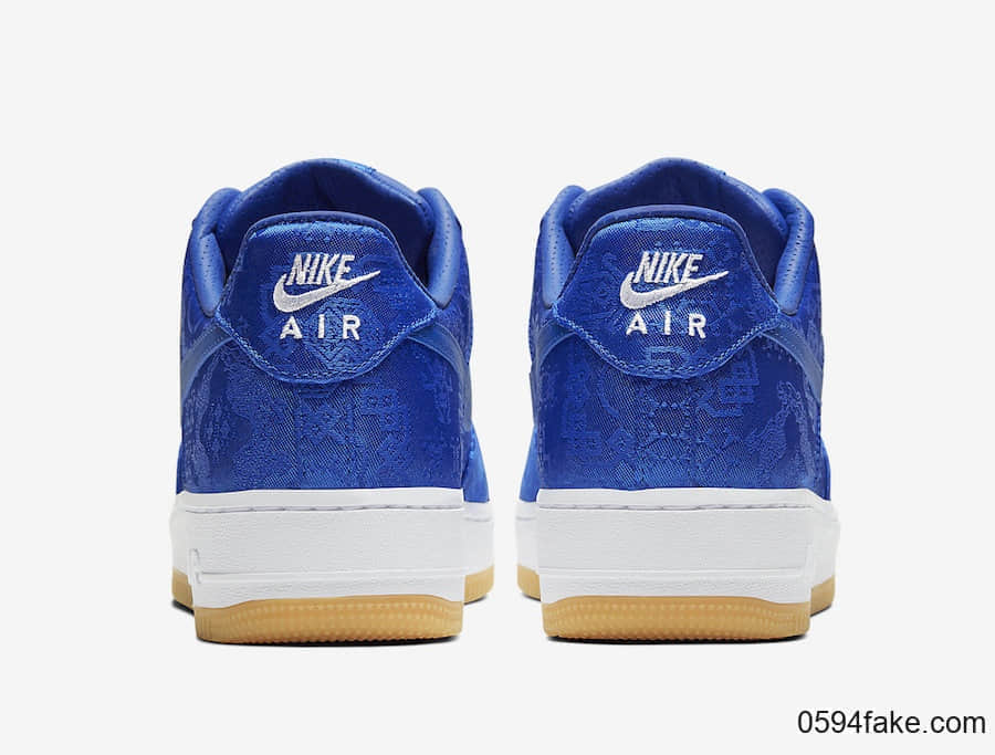 蓝丝绸 CLOT x Air Force 1 Low刮开鞋面曝光!后天发售! 货号:CJ5290-400
